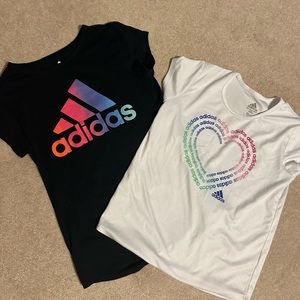 Adidas shirts size M and L